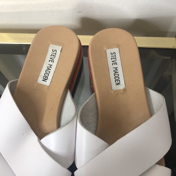 Steve Madden rainbow platform sandals size 9 - Picture 3 of 9